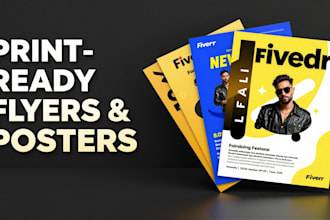 design flyers and posters for concerts, events, and films