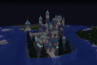 build minecraft bases, castles, farms, villages