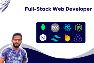develop a full stack web application with next js, react js