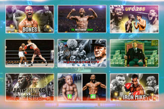 create a youtube thumbnail miniature for mma ufc
