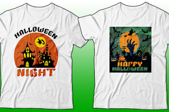 awesome halloween t shirt design