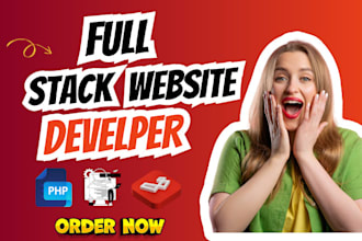 develop and fix websites as a professional full stack web developer