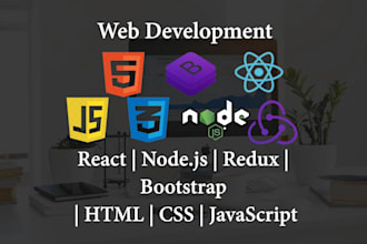 be your web developer in react js and nodejs