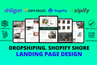 clone shopify landing page design with replo, pagefly, gempages