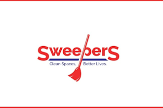 design wonderful clean house, janitorial or commercial cleaning logo