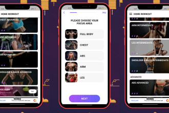 develop readymade workout fitness app for male and female