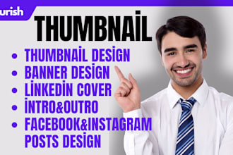 design youtube thumbnails and social media posts