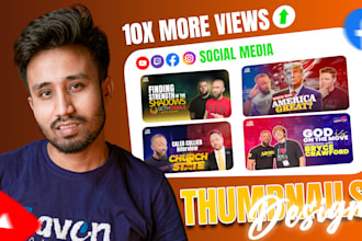 design creative custom social media thumbnails