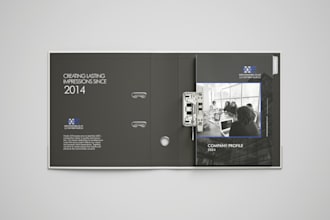 design professional pre qualification document and folder