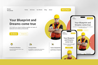 build construction website, plumbing website, hvac website, or roofing website