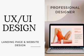do ui ux design, web ui UX design or landing page UI design