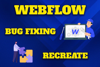 fix webflow bugs or redesign your webflow website