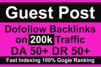 do SEO guest post dofollow backlinks on 50 da pa sites