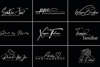 design a handwritten, signature, handwriting, scripted logo