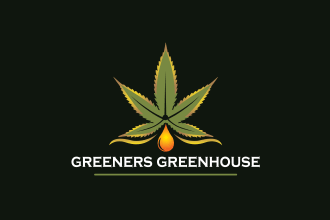 design modern cbd cannabis hemp weed marijuana oil logo