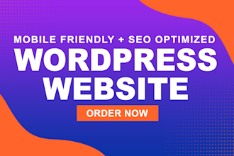 build wordpress website SEO and mobile friendly