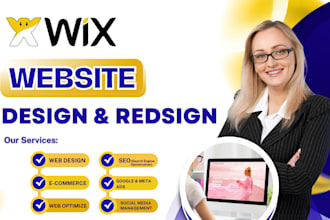 design and redesign a responsive wix website