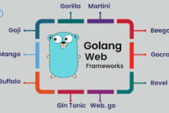 do golang backend and react,vue frontend