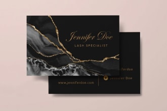 do gold glitter business card design ready for print