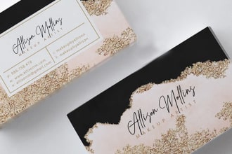 do gold glitter business card design rose gold card