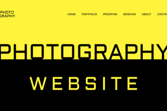 build your photography website with booking and proofing functionality