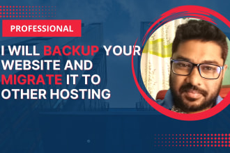 take backup transfer and migrate website to new hosting