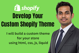 develop a fully custom shopify theme from scratch with responsive design