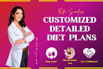 be your dietitian customizing meal plan for you