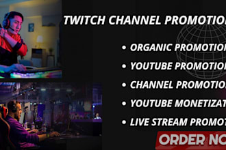 do massively organic channel promotion for youtube and twitch channel