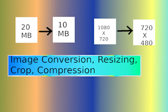 compress, convert , resize batch images