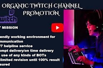 do organic twitch promotion twitch channel promotion to get live viewers
