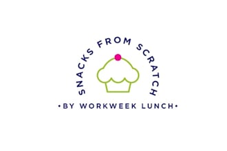 make wonderful powerful better snacks from scratch logo in 1 day