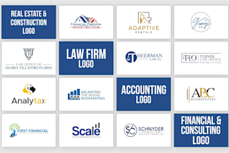 do logo for real estate law firm financial accounting consulting construction