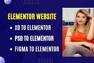 convert xd to elementor, figma to elementor, or PSD to elementor