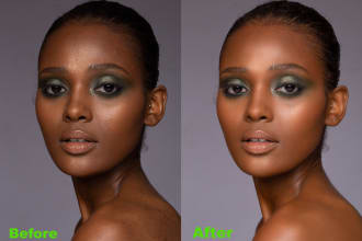 do bulk photo retouching ,portrait retouch, image editing