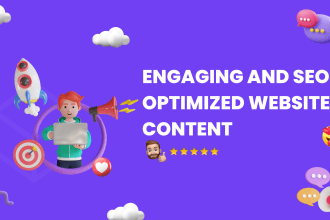 write engaging and SEO optimized website content