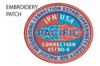 embroidery digitizing into dst , patches, logo design in 1 h