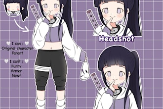 draw anime girl, oc, or fanart