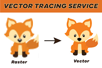 convert raster logo, image to vector