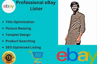 do SEO ebay listing, cross listing, product listing, ebay lister, etsy listing
