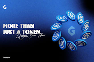 design cryptocurrency bitcoin and 3d crypto token logo