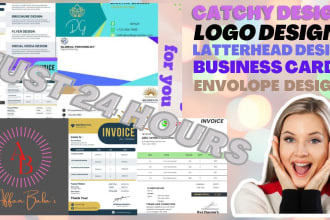 design logo, business card, letterhead and invoice template