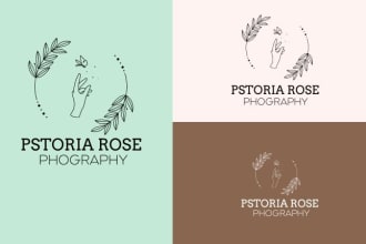 design botanical, hand drawn, minimalist, boho logo