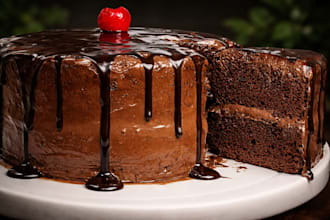 do the profesional food baking cooking videos for youtube