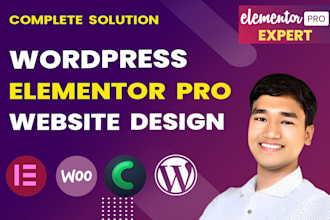 create wordpress website design using elementor pro and astra pro