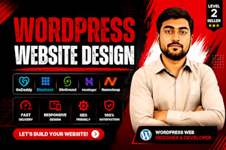 build wordpress website on godaddy bluehost hostinger siteground namecheap