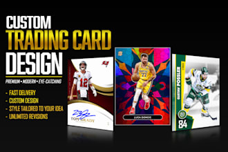 design stunning custom trading cards for you