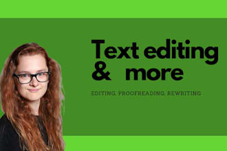 edit your thesis or any other text
