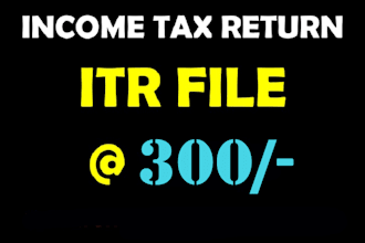 income tax return itr1 , itr 2, itr3 , itr4