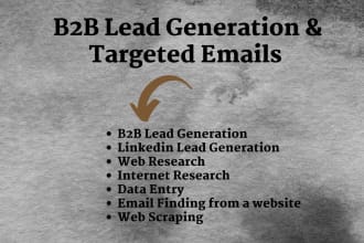 do b2b lead generation, email address by using linkedin